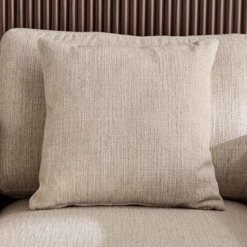 كنبة روما مقعد واحد مع ووسادة قماش مخملي لون كريمي...