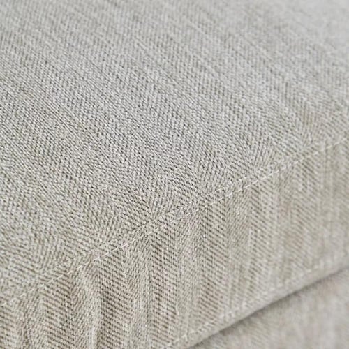 كنبة إيليت قماش 3 مقاعد مع منفذ يو إس بي لون كريمي...