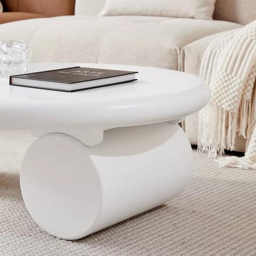 طاولة قهوة تافريلا عالية اللمعان مع إضاءة من ألواح...