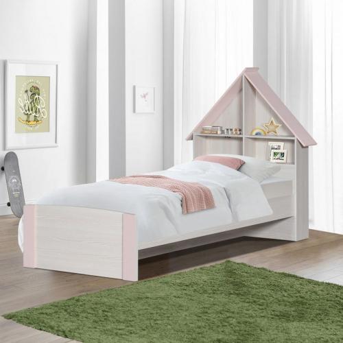 سرير فردي بلوح رأسي بمساحة تخزين من آنا - 90x200 س...