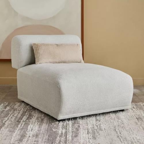 كرسي ميريلّا قماش لون كريمي دون مساند ذراعين مسند...