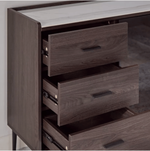 خزانة جانبية من لوسينا بسطح من الحجر الملبد 3 باب...