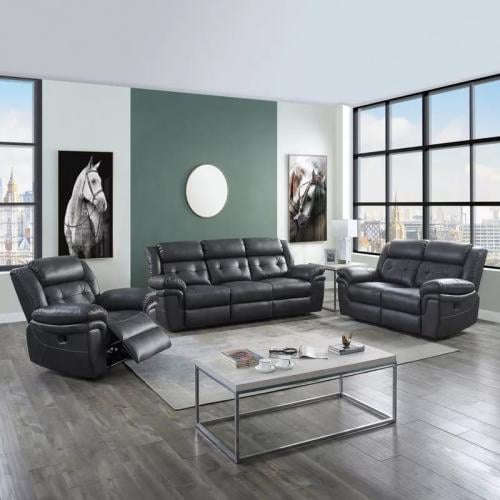 طقم كنب استرخاء أوريا قماشيّة شبه جلد 3+2+1 مقاعد...