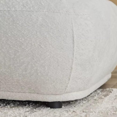 كنبة مفردة ديلورا بذراع أيمن ووسادتين قماش مخملي ل...