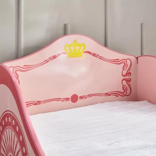 سرير أطفال سيارة فردي خشب هندسي بينك - من ليفربول