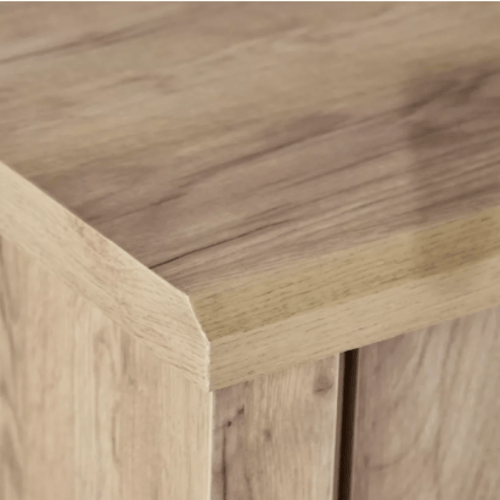 خزانة بوفيه جانبية بلفورت بـ3 أدراج وبابين خشب لون...