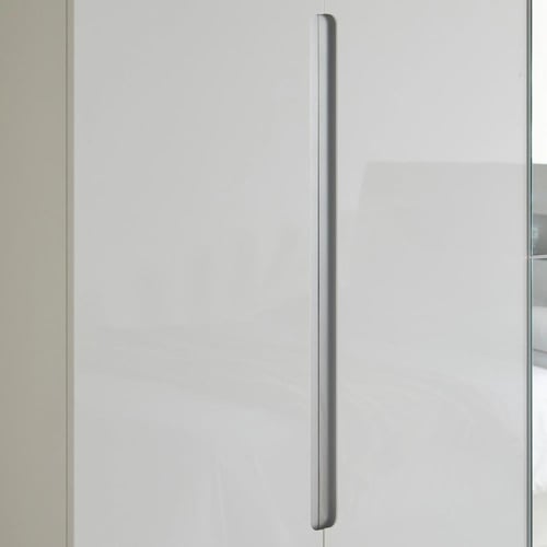 خزانة ملابس بـ6 أبواب عالية اللمعان مع درجين ومرآة...