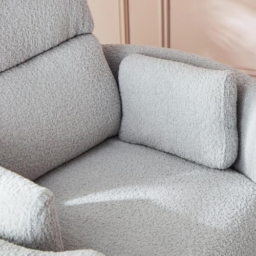 كرسي استرخاء قماش بذراعين كهربائي قابل للضبط بدوّا...