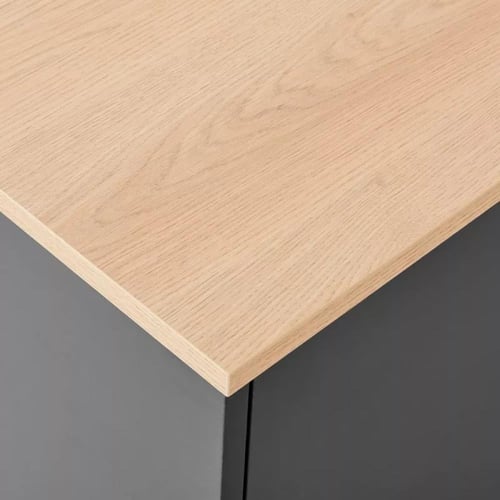 خزانة بوفيه جانبية دونيلا بثلاثة أبواب خشب هندسي ا...