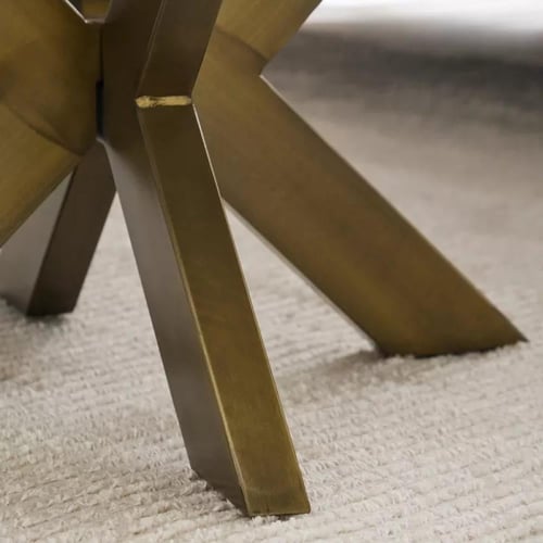 طاولة قهوة فيرليناي مستديرة بسطح رخامي طبيعي ابيض...