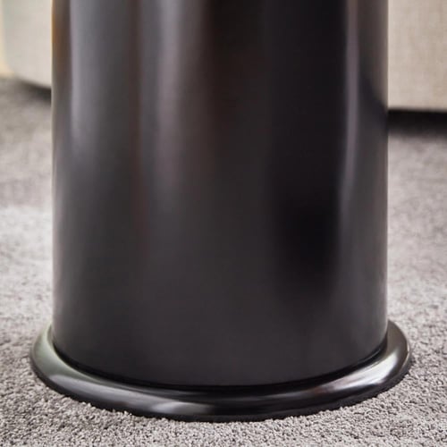 طقم طاولات قهوة أكرا من الحجر الملبد بقاعدة خشب -...