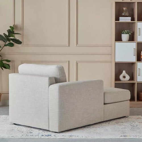 كرسي استرخاء تورڤيلا بذراع أيسر قماش لون بيج بارجل...