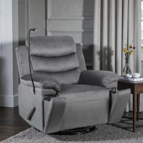 كرسي استرخاء أوريليا هزاز دوار مع حامل جوال مع أكو...