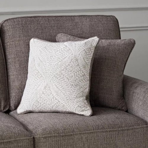 كنبة كاستيلّا مقعدين بوسادتين لون ابيض هيكل خشب ال...