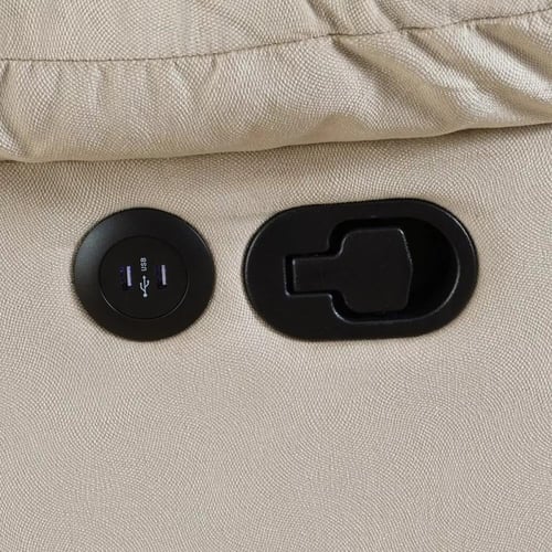 كنبة استرخاء ڤيلينا 3 مقاعد مع مدخل يو إس بي لون ب...