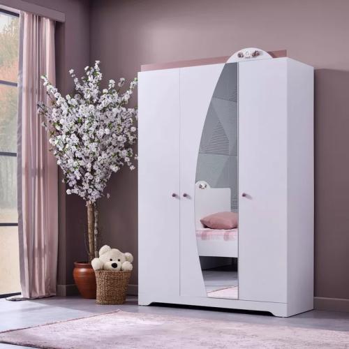 خزانة ملابس بـ3 أبواب مع مرآة من مارا