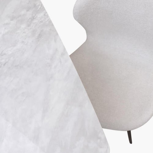 طقم سفرة 6 مقاعد من الحجر الملبد من أوريليا