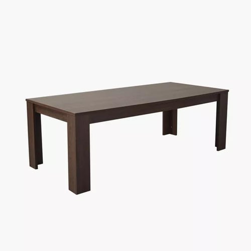 طاولة سفرة خشب طبيعي لون بني 8 مقاعد - من تريفينا