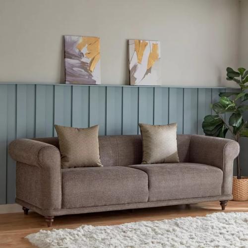 كنبة قماش 3 مقاعد مع وسادتين من جرانا بتصميم فخم و...