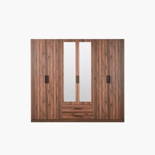 خزانة ملابس بـ6 أبواب ودرجين ومرايا نكست من فالرين...