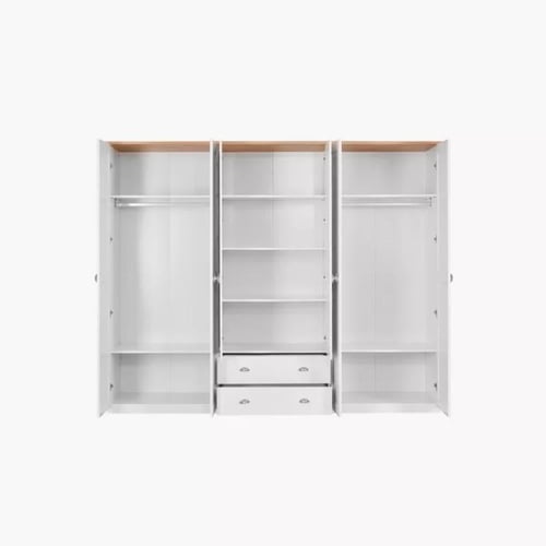 خزانة ملابس بـ6 أبواب ودرجين ومرآة نكست من زيلفينز...