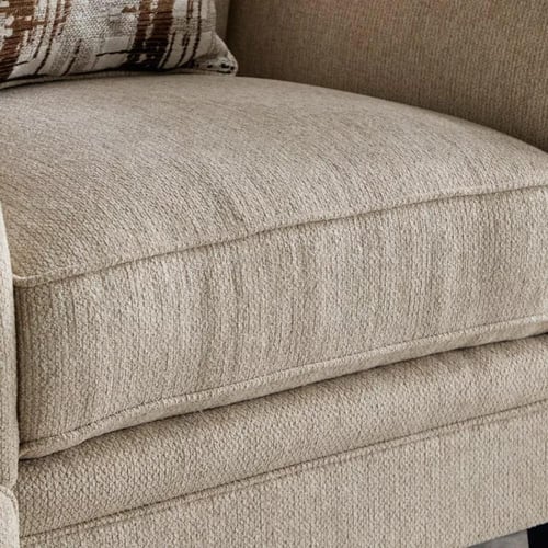 كنبة أورفيلّا بمساند ذراعين مع وسادة قماش لون بيج...