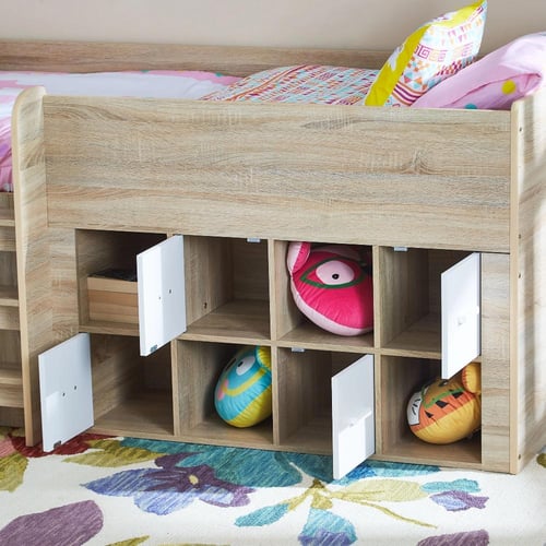 سرير فردي علوي بوحدة تخزين من كوبر كوستاجات - 90x1...