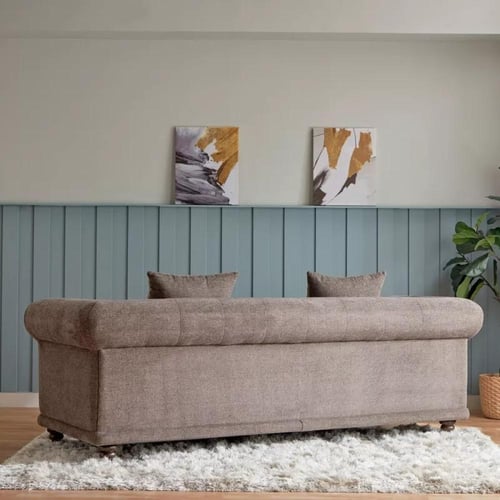 كنبة قماش 3 مقاعد مع وسادتين من جرانا بتصميم فخم و...