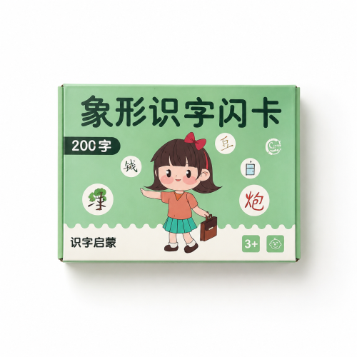 بطاقات تعليم الرموز الصينية التفاعلية (Flash Cards) – 50 بطاقه ، تشمل 100 حرف صيني مع الصور والتوضيح للمبتدئين