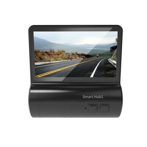 Dash camera with two lenses, front and rear, with 4K resolution, 24-hour recording, Wi-Fi enabled