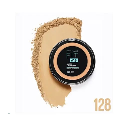 بودرة الوجه فيت مي غير لامعة ويغطي المسام 128 وورم...