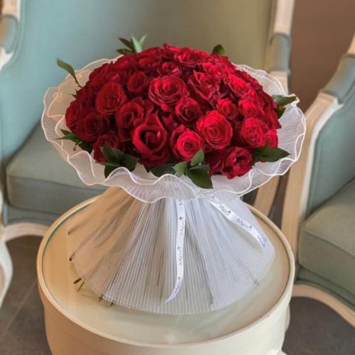 باقة ورد روز أحمر طبيعي