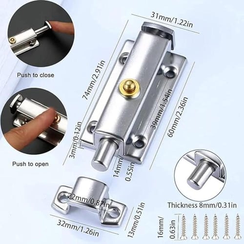 قفل مزلاج صغير مع تأمين