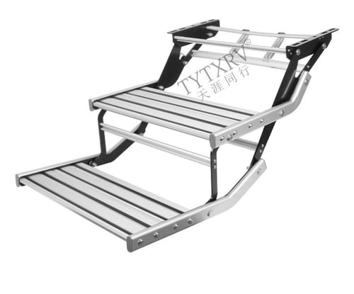 سلم صعود يدوي ثنائي مع انارة