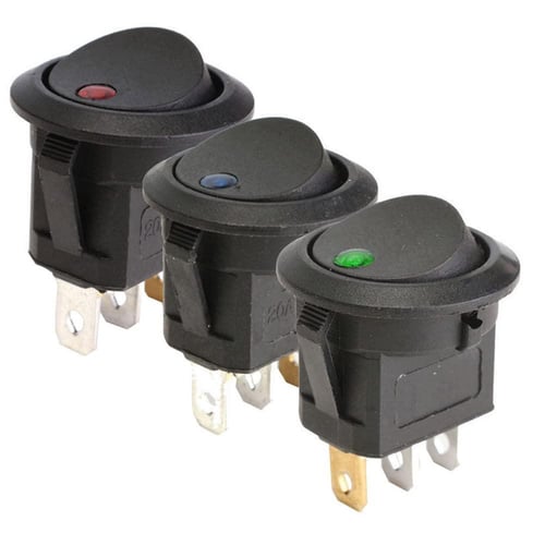 مفتاح ضغط مزود بإضاءة