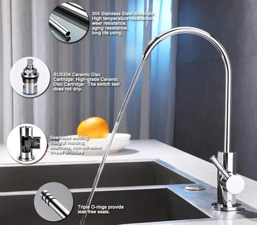 حنفية ماء ستيل خط واحد