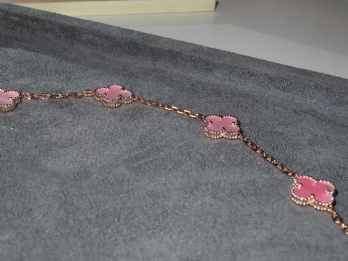 عقد فينتاج ألامبرا | عرق اللؤلؤ بيبي بينك