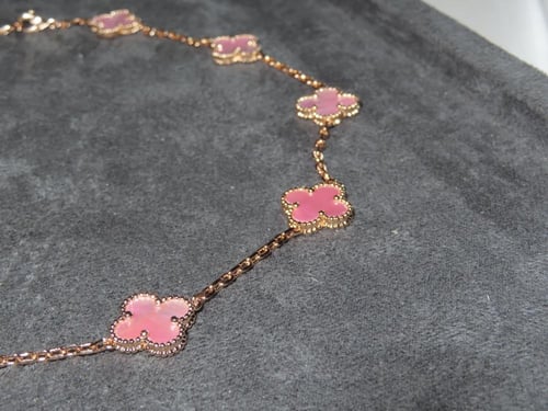 عقد فينتاج ألامبرا | عرق اللؤلؤ بيبي بينك