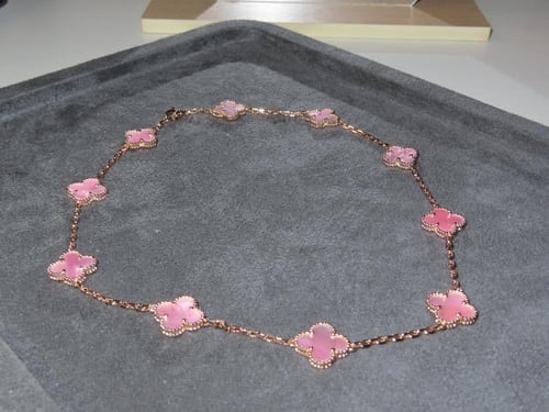 عقد فينتاج ألامبرا | عرق اللؤلؤ بيبي بينك