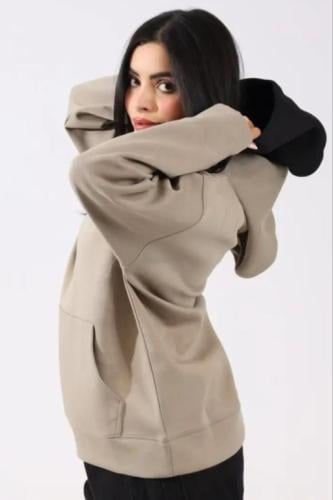 هودي دبل كاب Navy Double Cap Hoodie