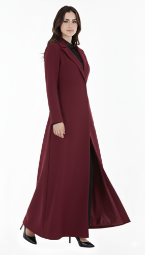 عبايه _عنابي