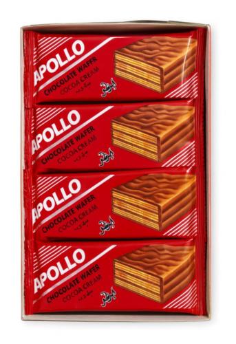 Apollo wafer with chocolate cream in grains