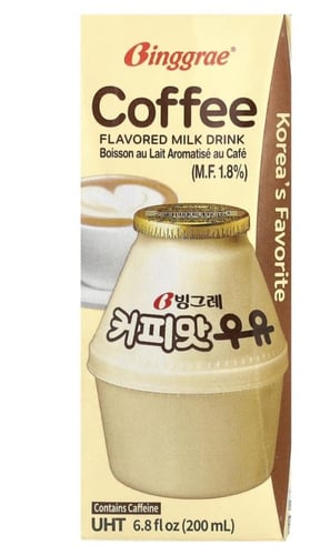 Coffee-flavored Korean coffee milk drink