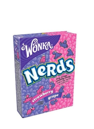 Nerds grape and strawberry flavored beads