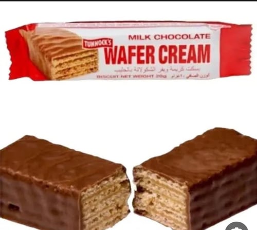 ويفر بالحليب والشوكلات من تونوكس
