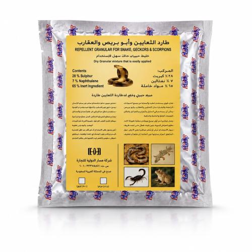 A pesticide for combating snakes, geckos, and scor...