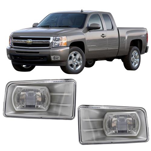 مصابيح ضباب تاهو و سلفرادو مستطيل ليد 2008-2010 كش...