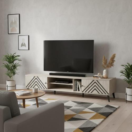 طاولة بلازما بتصميم عصري – المقاس 200×40×45 سم