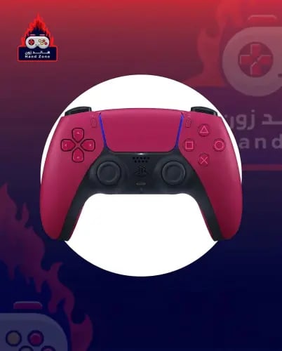 يد PS5 معدّلة — قير TMR كهرومغناطيسي — أحمر