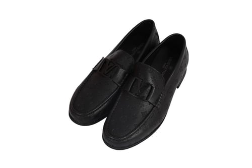 حذاء Louis Vuitton Loafer رجالي أسود جلد مونوغرام...